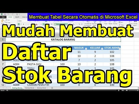 Teach ID menjelaskan bagaimana kita bisa membuat tabel Daftar atau Katalog Produk, kemudian Tabel St. 