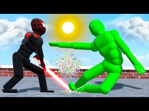 SPIDER-MAN WITH A LIGHTSABER - ACTIVE RAGDOLLS PHYSICS COMBAT