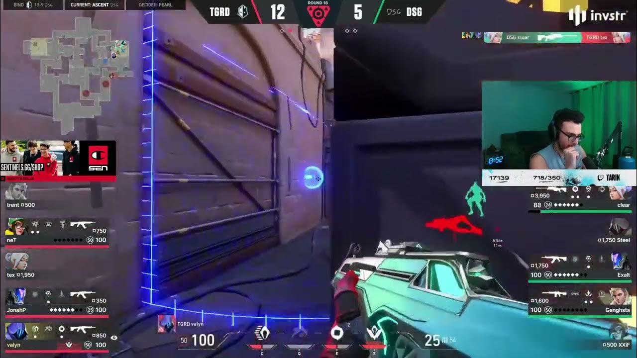 Tarik reacts to TGRD winning 20 vs DSG The Guard vs DSG Valorant