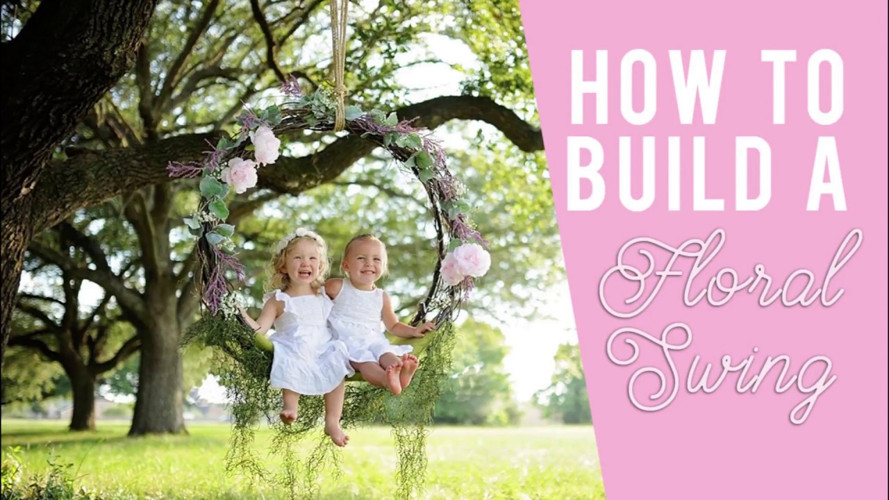 How To Make A Floral Hoop Swing