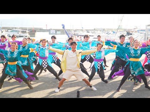 [4K] 近畿大学　洗心　神戸よさこいまつり 2022 日曜日　マリンピア神戸会場 (中央)