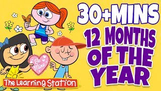 Months of the Year Song ♫12 Months of the Year ♫ + More Kids Learning Songs ♫ The Learning Station