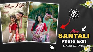 New Santali Photo Editing | Moner Kotha Poster Style Edit in ChatGPT | Santali Editing Tutorial