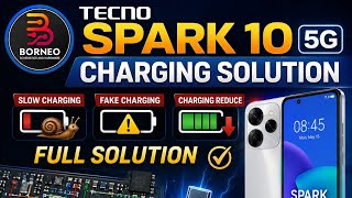 Tecno spark 10 5g me full charging solution slow charging fake charging charging reduce