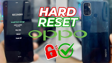 Hard Reset OPPO A53s - Forgot Password || Format Without PC