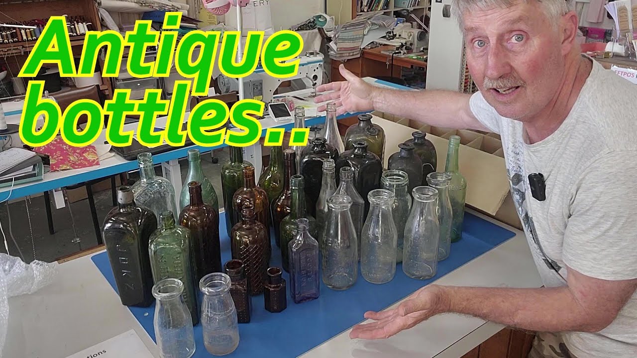 An Auction Lot of Antique Bottles! Let's Unbox & Price them for the Shop! Wins from ABCR Auctions!