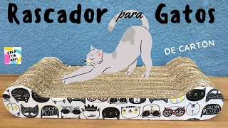 Cómo hacer un RASCADOR PARA GATOS casero CON CARTÓN  DIY FÁCIL  Manualidades para mascotas