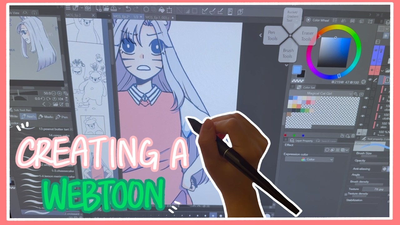 WEBTOON drawing process (4) | CLIP STUDIO PAINT ♡ - YouTube
