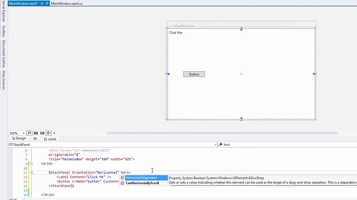 C# WPF and GUI - StackPanel