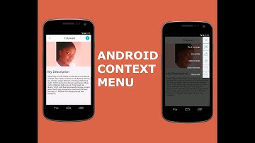 ANDROID CONTEXT MENU