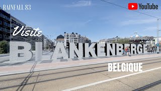 Blankenberge Belgium : walking city tours 4K