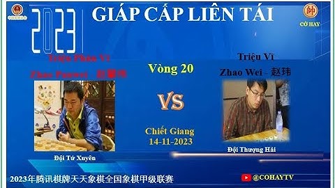 Vòng 20 | 🔴Triệu Phàn Vĩ (赵攀伟) Zhao Panwei VS Zhao Wei (赵玮) Triệu Vĩ ⚫| GIÁP CẤP LIÊN TÁI 2023
