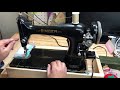 Singer modelo 66 máquina de coser, como enhebrar.