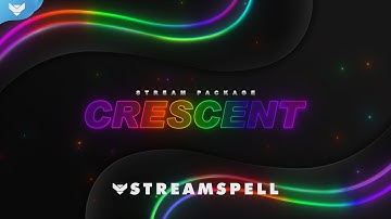 StreamSpell │Crescent Stream Package │ Twitch Overlays for OBS Studio, Streamlabs