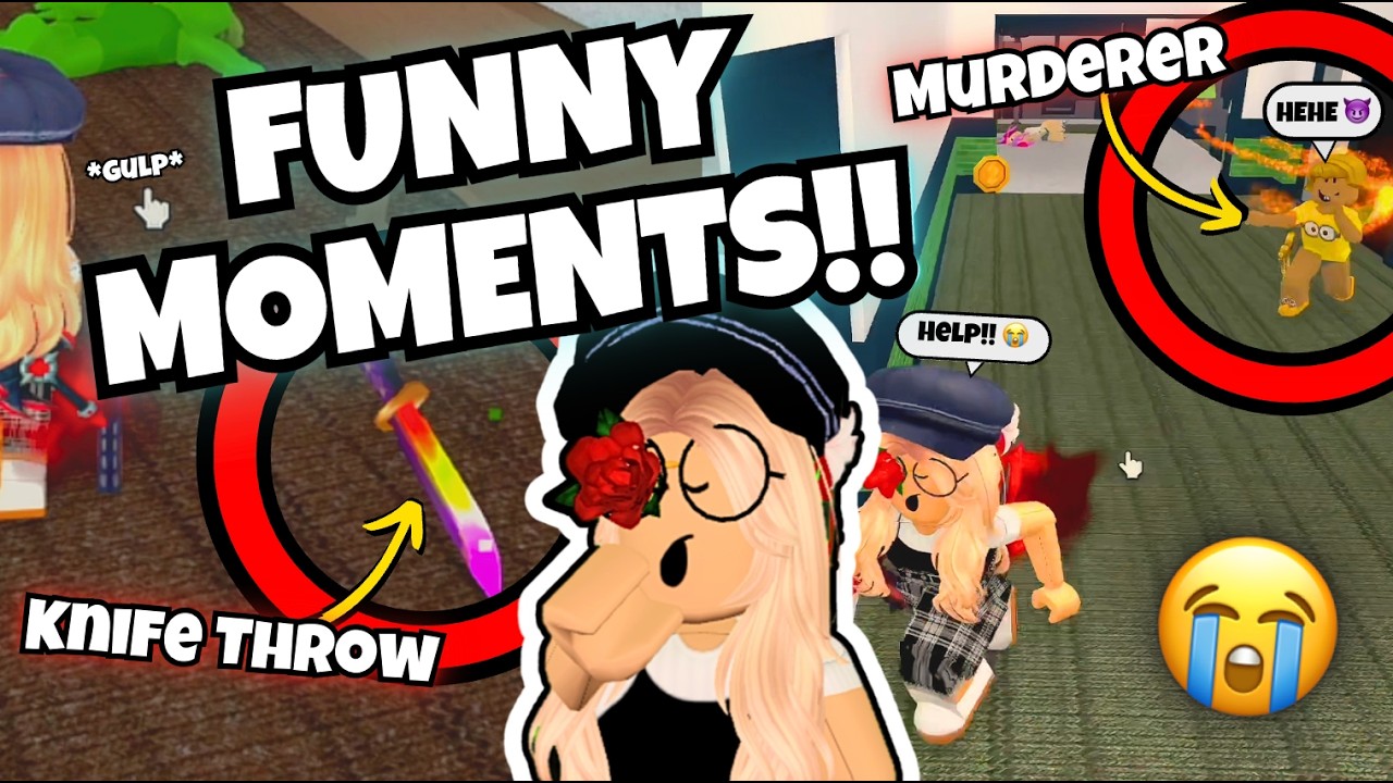 🌹FUNNIEST MOMENTS In MM2 ROBLOX!!