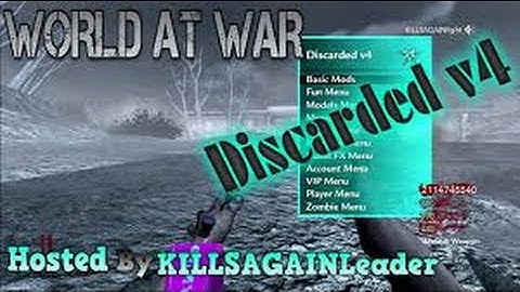 W@w Mod menu Discarded V4 PS3  for Zombies 1.07 patch