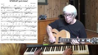 Video thumbnail of "Stardust - Jazz guitar & piano cover - Yvan Jacques"