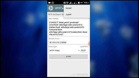 How to import file on KPN Rev Tunnel