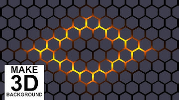 Coreldraw Tutorial | How to make Hexagons Modern 3D Background | URDU + HINDI | by @AnasGraphics