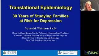 PGC: 30 Years of Studying Families at Risk for Depression - Myrna Weissman