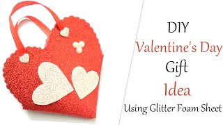 DIY Valentine&#39;s Day Gift Idea | DIY Valentine Day Gift Bag | Chocolate Day Gift | Make It Easy Craft