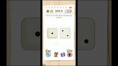 Brain Test Level 27 - What a Terrible Dice Roll! Help me please
