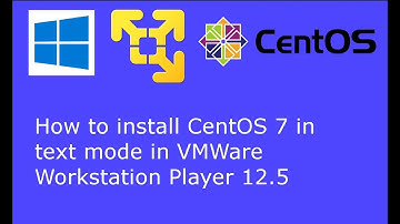 CentOS 7.3 text mode installation in VMWare Workstation Player 12.5