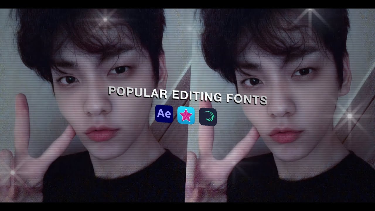 ˗ˏˋ POPULAR EDITING FONTS ˎˊ˗