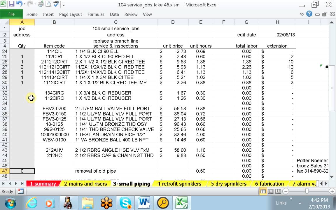 ACCU-RATE Fire Sprinkler Estimating System 104 for Small ...