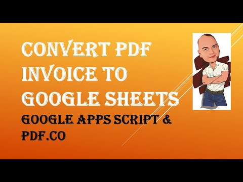 How to Convert PDF Invoice to Google Sheets using PDF.co & Apps Script