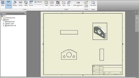 Autodesk Inventor - Tutorial 3 - Creating a Drawing