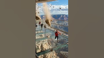Massive Rockfall Obliterates Scenic Glass Bridge on Cliffside! #landslide #rockfall