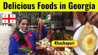 Delicious Foods in Georgia | Khachapuri | Georgian Churchkhela