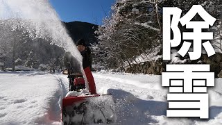 Snow Removal] I helped clear snow at a campsite! [Yanmar Je-70H