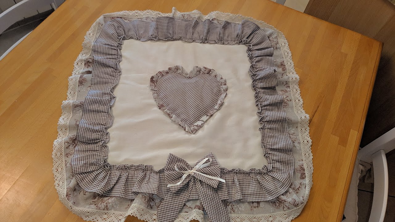 158🎀Copri-fornello country chic + cartamodello gratis