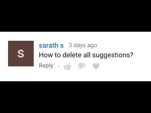 How to delete all suggestions? (Chrome Android)