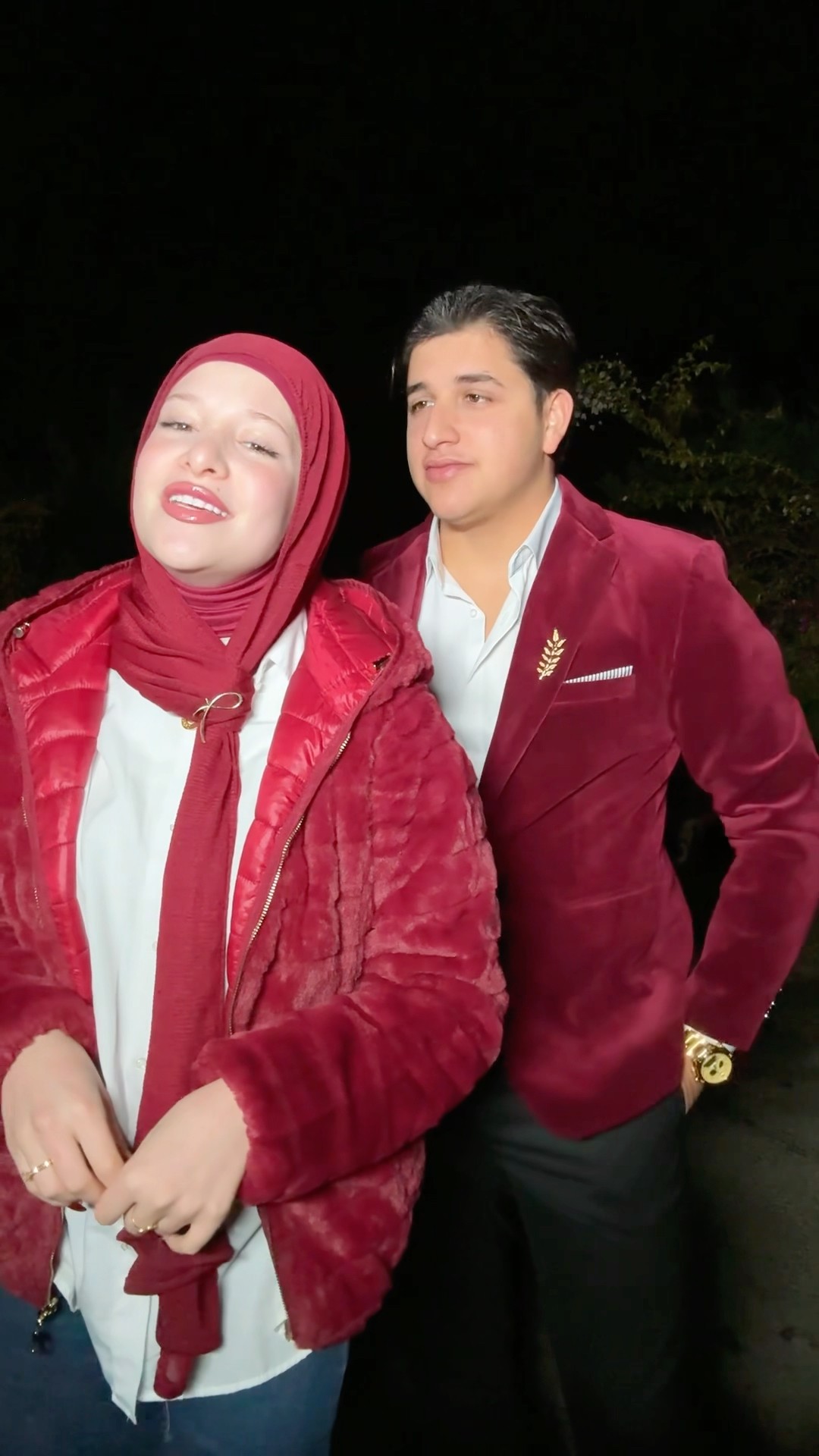 جوزي وانا لبسين متشي متشي:?