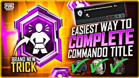 How To Complete ( Commando And Going Commando ) Achievement With New Skill In PUBG Mobile,​