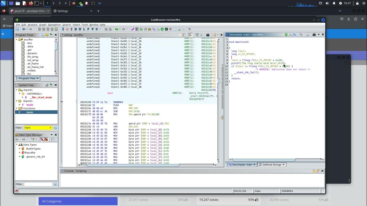 Picoctf ascii ftw youtube