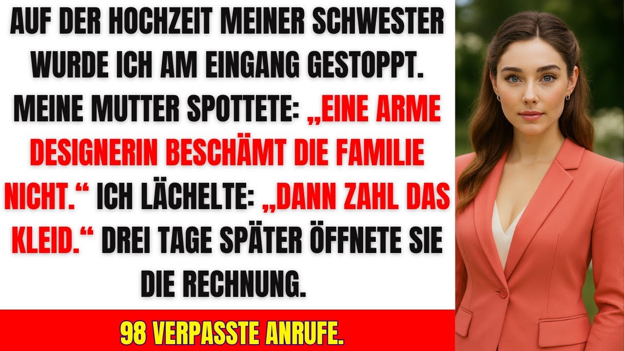 Meine Mutter strich mich von der Gästeliste – also schickte ich ihr die 27.500$ Rechnung