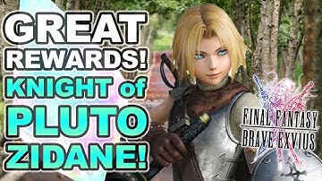 Final Fantasy Brave Exvius - Unit Reviews, Guides, Rotations - How to Use Knight of Pluto Zidane!