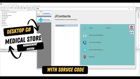 java contacts management system desktop application in java with soruce code || Thinkswithyou