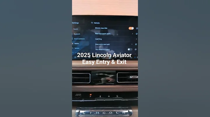 2025 Lincoln Aviator - How to setup Easy Entry and Exit #shorts