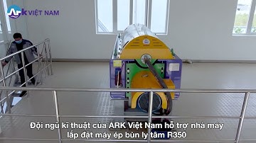 Vận hành máy ép bùn ly tâm nhà máy cấp nước Vũng Tàu