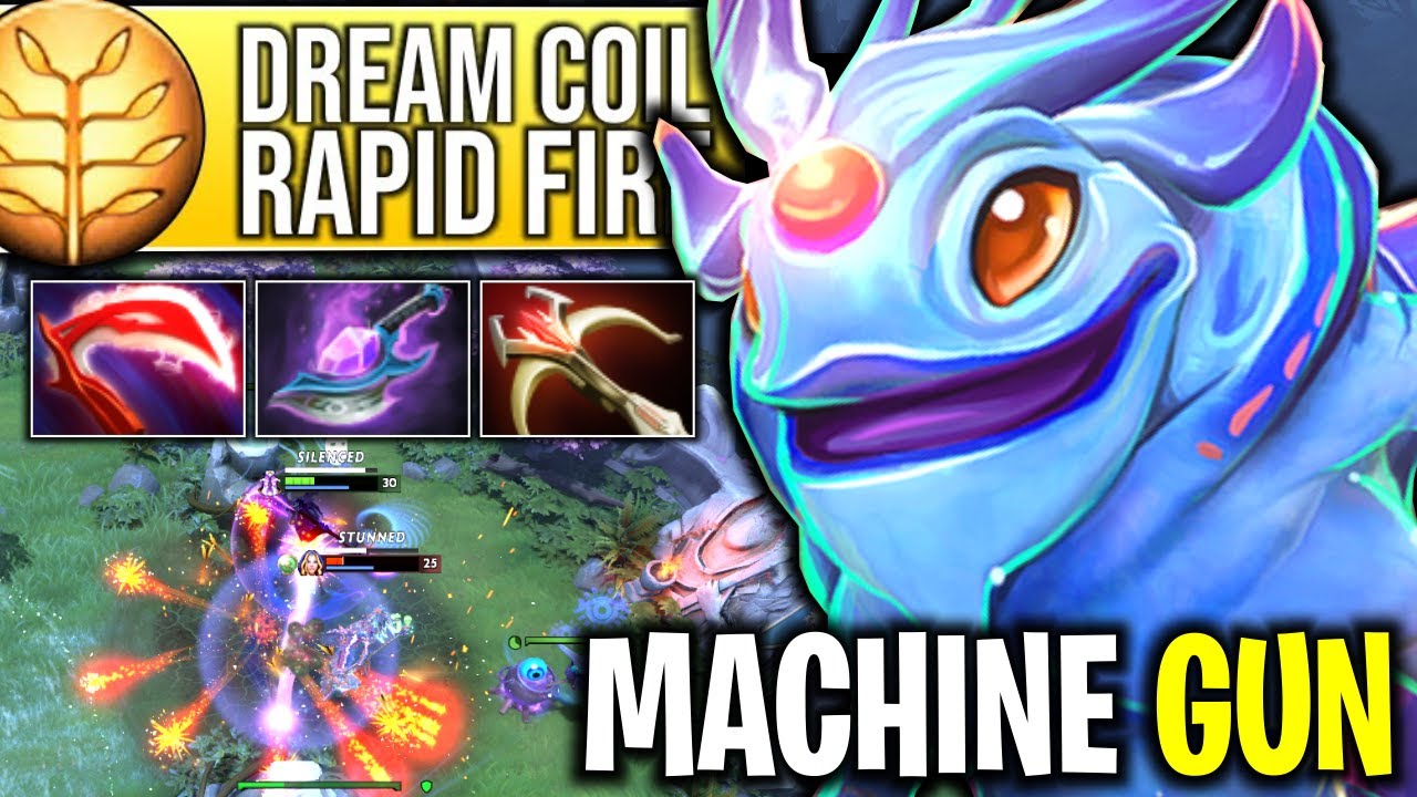 MACHINE GUN RAPID FIRE DAEDALUS + ARCANE BLINK -25% CD PUCK | DOTA 2 ...