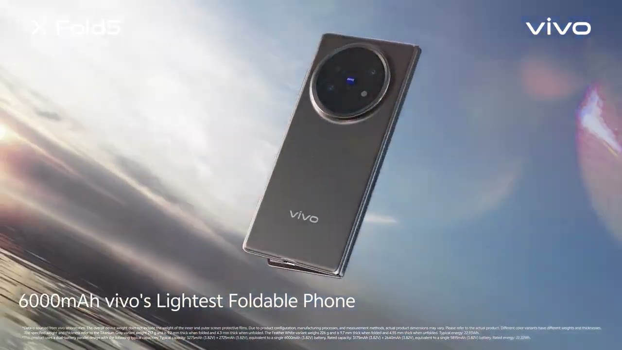 vivo X Fold5 tampil dengan kamera ZEISS melingkar (Source: YouTube Channel = vivo Indonesia) vivo X Fold5 tampil dengan kamera ZEISS melingkar (Source: YouTube Channel = vivo Indonesia)