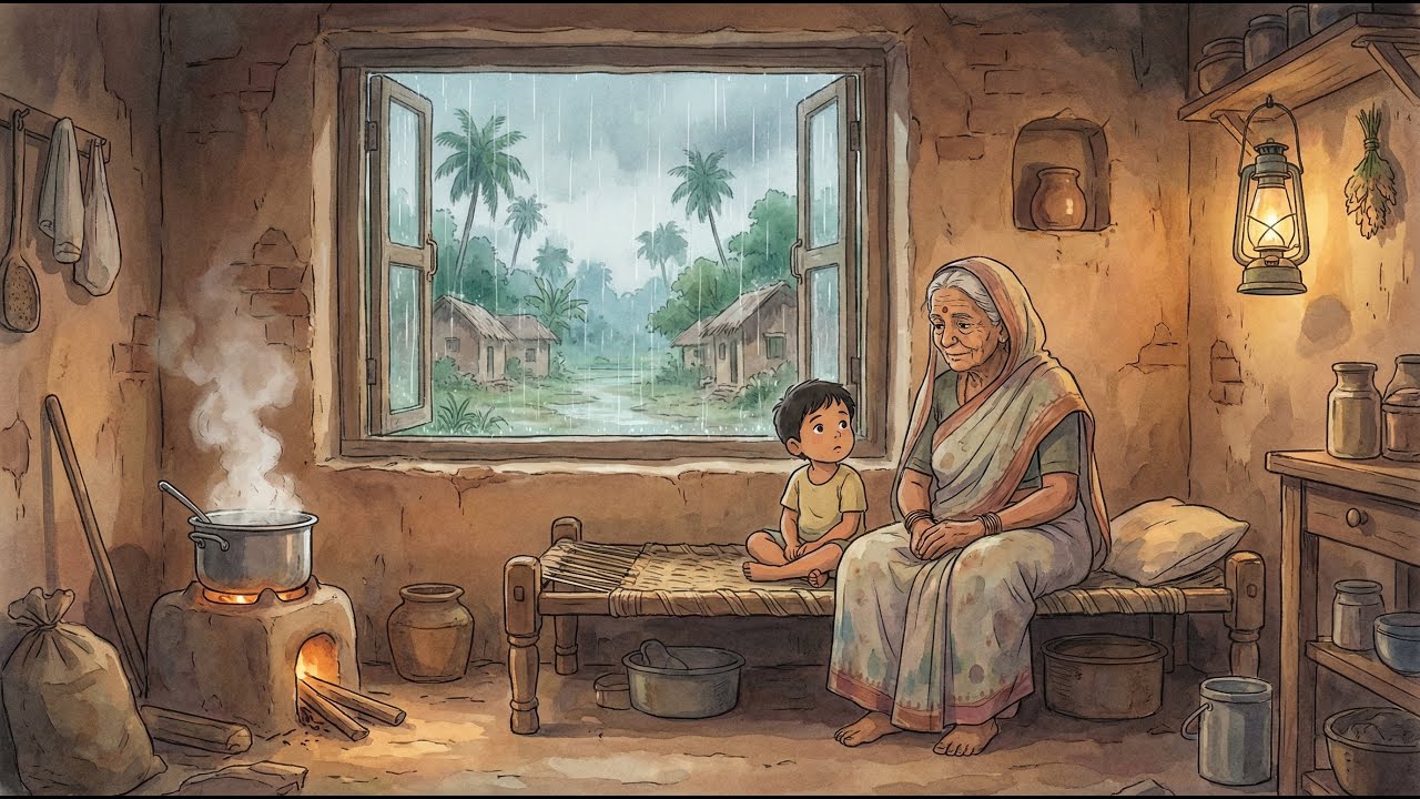 A Monsoon Kitchen Chronicle in Cozy Rain | Ghibli Studio Style