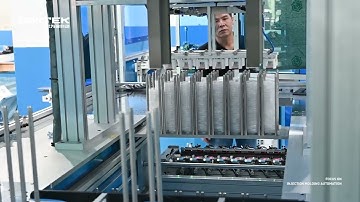 SWITEK Automation-One-stop system solution automation (stacking + bagging) of yogurt lid