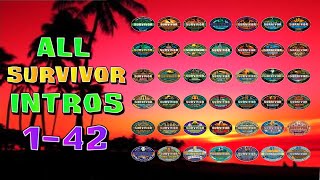 All Survivor Intros Seasons 1 - 42 Combined