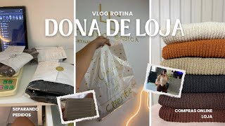 Bastidores comigo tendo uma loja online de moda básica